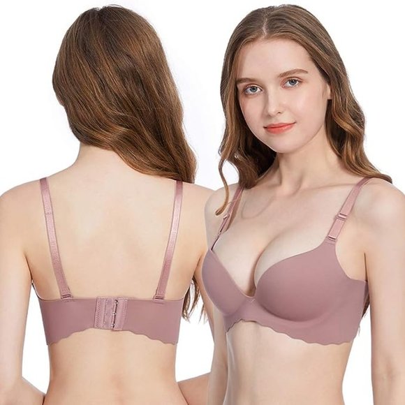 Eleplus Other - NWOT Women Push-Up Comfort NoWire Bra Seamless No Show Bra Seamless Bralette 34C